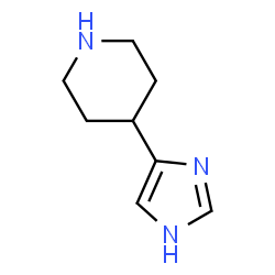 ChemSpider 2D Image | 4-(4-imidazolyl)piperidine | C8H13N3