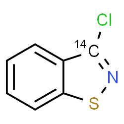 ChemSpider 2D Image | 3-Chloro(3-~14~C)-1,2-benzothiazole | C614CH4ClNS
