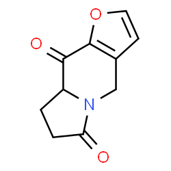 ChemSpider 2D Image | 8,8a-Dihydrofuro[3,2-f]indolizine-6,9(4H,7H)-dione | C10H9NO3