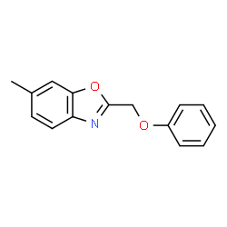 ChemSpider 2D Image | 6-Methyl-2-(phenoxymethyl)-1,3-benzoxazole | C15H13NO2