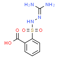 ChemSpider 2D Image | 2-{[2-(Diaminomethylene)hydrazino]sulfonyl}benzoic acid | C8H10N4O4S