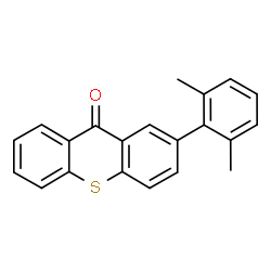 ChemSpider 2D Image | 2-(2,6-Dimethylphenyl)-9H-thioxanthen-9-one | C21H16OS