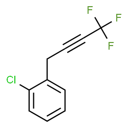 ChemSpider 2D Image | 1-Chloro-2-(4,4,4-trifluoro-2-butyn-1-yl)benzene | C10H6ClF3