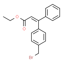 ChemSpider 2D Image | Ethyl (2Z)-3-[4-(bromomethyl)phenyl]-3-phenylacrylate | C18H17BrO2
