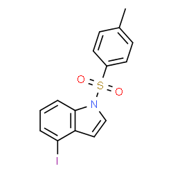 ChemSpider 2D Image | 4-Iodo-1-[(4-methylphenyl)sulfonyl]-1H-indole | C15H12INO2S