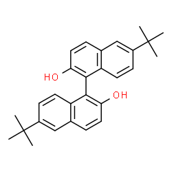 ChemSpider 2D Image | 6,6'-Di-tert-butyl-[1,1'-binaphthalene]-2,2'-diol | C28H30O2