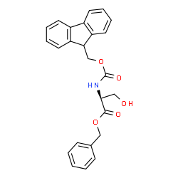 ChemSpider 2D Image | Benzyl N-[(9H-fluoren-9-ylmethoxy)carbonyl]serinate | C25H23NO5