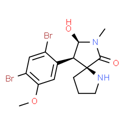 ChemSpider 2D Image | Amathaspiramide C | C15H18Br2N2O3