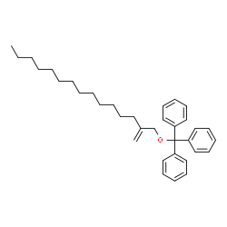 ChemSpider 2D Image | 1,1',1''-{[(2-Methylenepentadecyl)oxy]methanetriyl}tribenzene | C35H46O