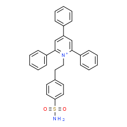 ChemSpider 2D Image | 2,4,6-Triphenyl-1-[2-(4-sulfamoylphenyl)ethyl]pyridinium | C31H27N2O2S