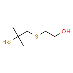 ChemSpider 2D Image | 2-[(2-Methyl-2-sulfanylpropyl)sulfanyl]ethanol | C6H14OS2