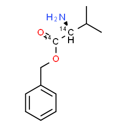 ChemSpider 2D Image | Benzyl (1,2-~14~C_2_)valinate | C1014C2H17NO2