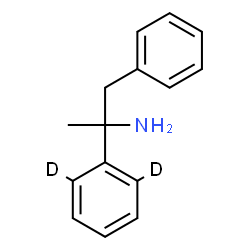 ChemSpider 2D Image | 1-Phenyl-2-[(2,6-~2~H_2_)phenyl]-2-propanamine | C15H15D2N