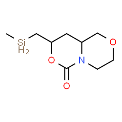 ChemSpider 2D Image | methyl-[(6-oxo-1,3,4,8,9,9a-hexahydro-[1,4]oxazino[4,3-c][1,3]oxazin-8-yl)methyl]silicon | C9H15NO3Si