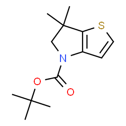 ChemSpider 2D Image | 2-Methyl-2-propanyl 6,6-dimethyl-5,6-dihydro-4H-thieno[3,2-b]pyrrole-4-carboxylate | C13H19NO2S