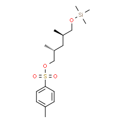 ChemSpider 2D Image | (2R,4R)-2,4-Dimethyl-5-[(trimethylsilyl)oxy]pentyl 4-methylbenzenesulfonate | C17H30O4SSi