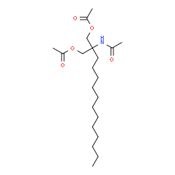 ChemSpider 2D Image | 2-Acetamido-2-(acetoxymethyl)tetradecyl acetate | C21H39NO5