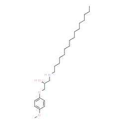 ChemSpider 2D Image | (2R)-1-(Hexadecylamino)-3-(4-methoxyphenoxy)-2-propanol | C26H47NO3