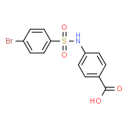 ChemSpider 2D Image | 4-(4-Bromo-benzenesulfonylamino)-benzoic acid | C13H10BrNO4S