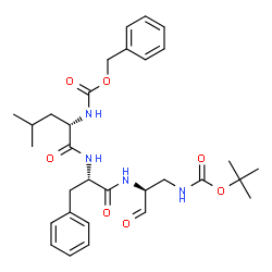 ChemSpider 2D Image | cyclo(N-[(benzyloxy)carbonyl]-L-leucyl-N-{(2S)-1-[(tert-butoxycarbonyl)amino]-3-oxopropan-2-yl}-L-phenylalaninamide) | C31H42N4O7