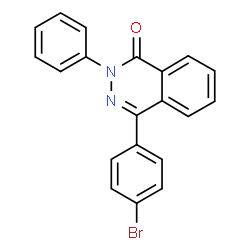ChemSpider 2D Image | 4-(4-Bromophenyl)-2-phenyl-1(2H)-phthalazinone | C20H13BrN2O