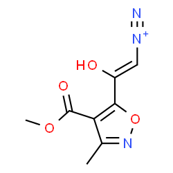 ChemSpider 2D Image | (Z)-2-Hydroxy-2-[4-(methoxycarbonyl)-3-methyl-1,2-oxazol-5-yl]ethenediazonium | C8H8N3O4