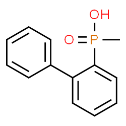 ChemSpider 2D Image | 2-Biphenylyl(methyl)phosphinic acid | C13H13O2P