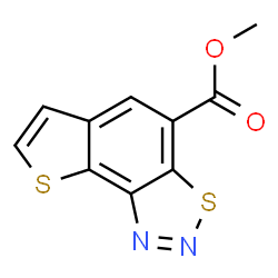 ChemSpider 2D Image | Methyl thieno[2,3-e][1,2,3]benzothiadiazole-4-carboxylate | C10H6N2O2S2