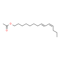 ChemSpider 2D Image | (8E,10Z)-8,10-Tetradecadien-1-yl acetate | C16H28O2