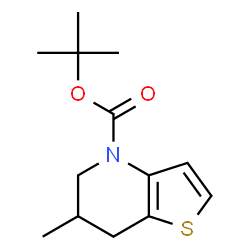 ChemSpider 2D Image | 2-Methyl-2-propanyl 6-methyl-6,7-dihydrothieno[3,2-b]pyridine-4(5H)-carboxylate | C13H19NO2S