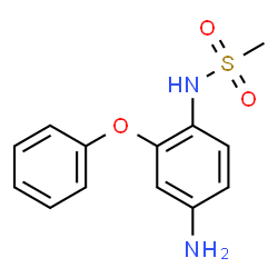 ChemSpider 2D Image | N-(4-Amino-2-phenoxyphenyl)methanesulfonamide | C13H14N2O3S