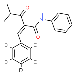 ChemSpider 2D Image | (2Z)-4-Methyl-3-oxo-N-phenyl-2-[(~2~H_5_)phenylmethylene]pentanamide | C19H14D5NO2