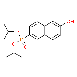 ChemSpider 2D Image | Diisopropyl (6-hydroxy-2-naphthyl)phosphonate | C16H21O4P