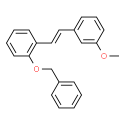 ChemSpider 2D Image | 1-(Benzyloxy)-2-[(E)-2-(3-methoxyphenyl)vinyl]benzene | C22H20O2