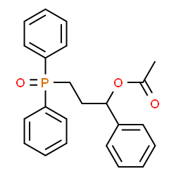 ChemSpider 2D Image | 3-(Diphenylphosphoryl)-1-phenylpropyl acetate | C23H23O3P