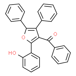 ChemSpider 2D Image | [2-(2-Hydroxyphenyl)-4,5-diphenyl-3-furyl](phenyl)methanone | C29H20O3