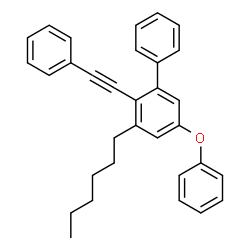 ChemSpider 2D Image | 3-Hexyl-5-phenoxy-2-(phenylethynyl)biphenyl | C32H30O