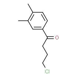 ChemSpider 2D Image | 4-CHLORO-1-(3,4-DIMETHYLPHENYL)-1-BUTANONE | C12H15ClO