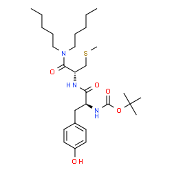 ChemSpider 2D Image | N-{[(2-Methyl-2-propanyl)oxy]carbonyl}-L-tyrosyl-S-methyl-N,N-dipentyl-L-cysteinamide | C28H47N3O5S