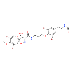 ChemSpider 2D Image | ceratinamide A | C22H23Br4N3O7