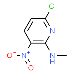 ChemSpider 2D Image | 2-Methylamino-3-nitro-6-chloropyridine | C6H6ClN3O2