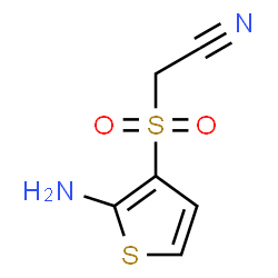 ChemSpider 2D Image | [(2-Amino-3-thienyl)sulfonyl]acetonitrile | C6H6N2O2S2