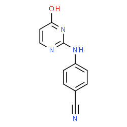 ChemSpider 2D Image | 4-[(4-Hydroxypyrimidin-2-yl)amino]benzonitrile | C11H8N4O