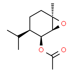 ChemSpider 2D Image | (1S,2S,3R,6R)-3-Isopropyl-6-methyl-7-oxabicyclo[4.1.0]hept-2-yl acetate | C12H20O3