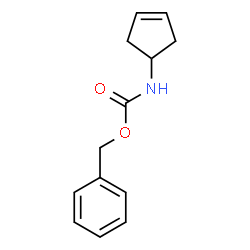 ChemSpider 2D Image | Benzyl 3-cyclopenten-1-ylcarbamate | C13H15NO2