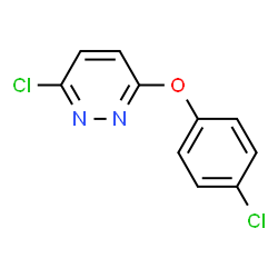 ChemSpider 2D Image | 3-Chloro-6-(4-chlorophenoxy)pyridazine | C10H6Cl2N2O