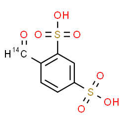 ChemSpider 2D Image | 4-(~14~C)Formyl-1,3-benzenedisulfonic acid | C614CH6O7S2