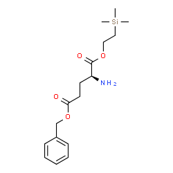 ChemSpider 2D Image | 5-Benzyl 1-[2-(trimethylsilyl)ethyl] L-glutamate | C17H27NO4Si