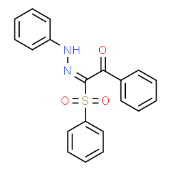 ChemSpider 2D Image | (2E)-1-Phenyl-2-(phenylhydrazono)-2-(phenylsulfonyl)ethanone | C20H16N2O3S
