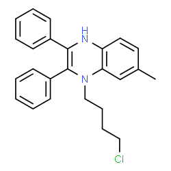 ChemSpider 2D Image | 1-(4-Chlorobutyl)-7-methyl-2,3-diphenyl-1,4-dihydroquinoxaline | C25H25ClN2